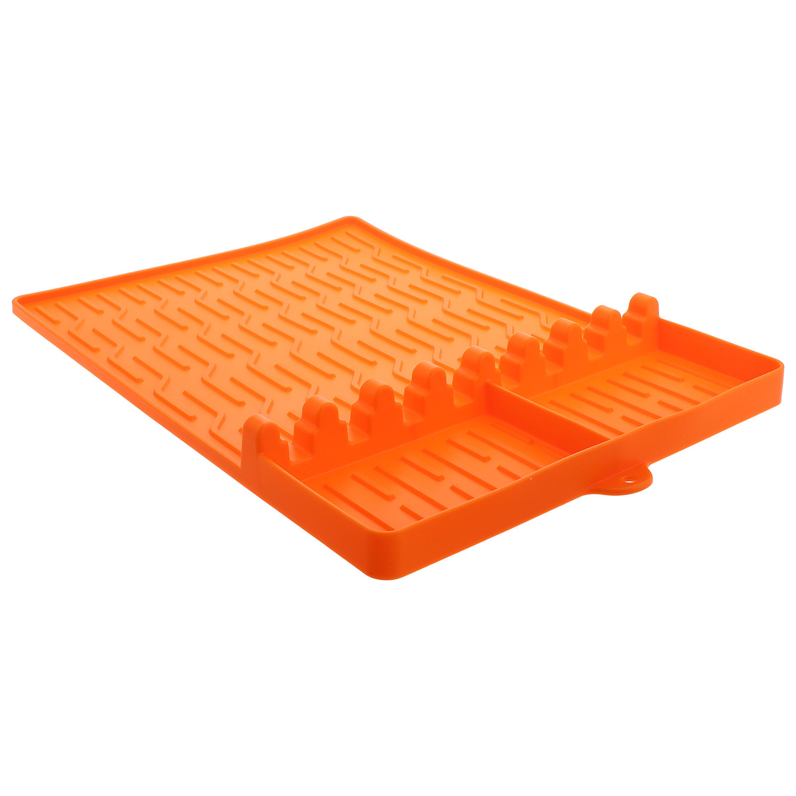 Heat Resistant Mat - シリコン製クッキングマット 耐熱性 滑り止め グリルツールマット フラットトップグリル用 スパチュラホルダー