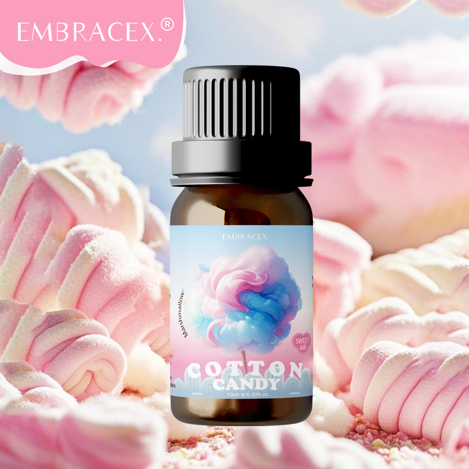 Fragrance Oil 10Ml - 10ml マシュマロ/綿菓子フレグランスオイル エッセンシャルオイル 甘くて長持ちするマシュマロギフト
