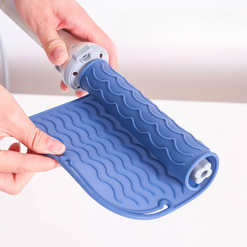 Heat Resistant Mat - 耐熱シリコンマットパッド収納ノンスリップマット防水高品質パッドポータブルヒートカーリングアイロン耐熱ツール