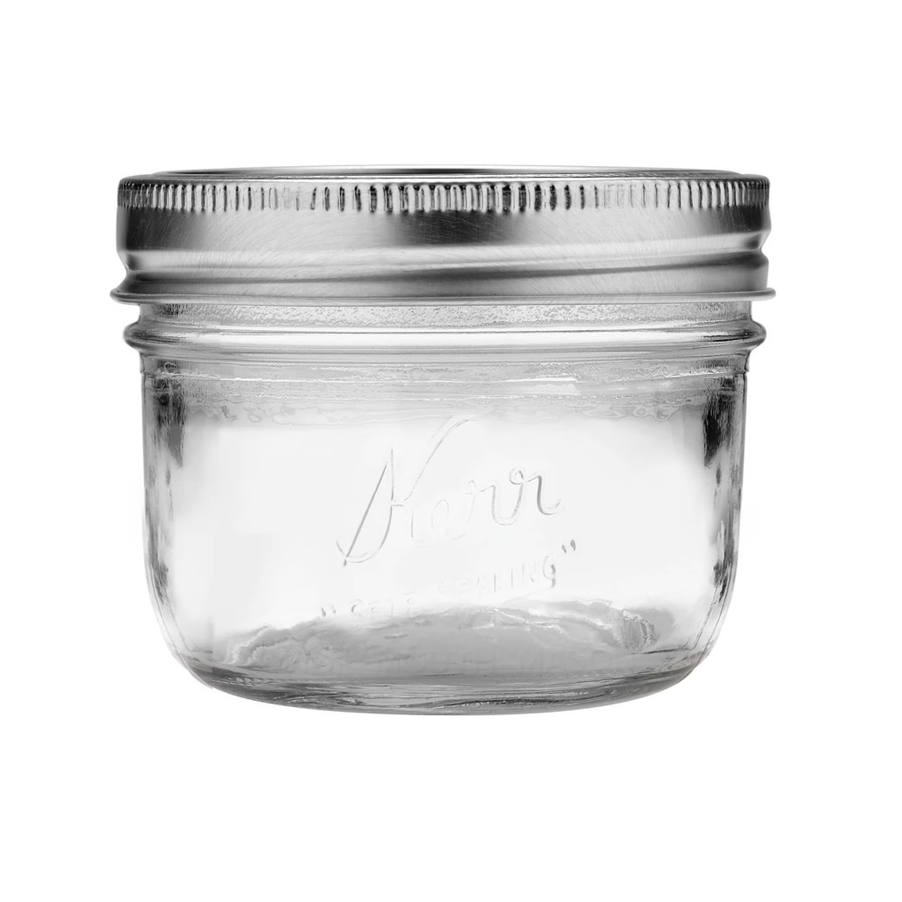 ケアーキャニングジャー、広口ハーフパイントメイソンジャー（蓋 - Mason Jar 8Oz のレビューと価格