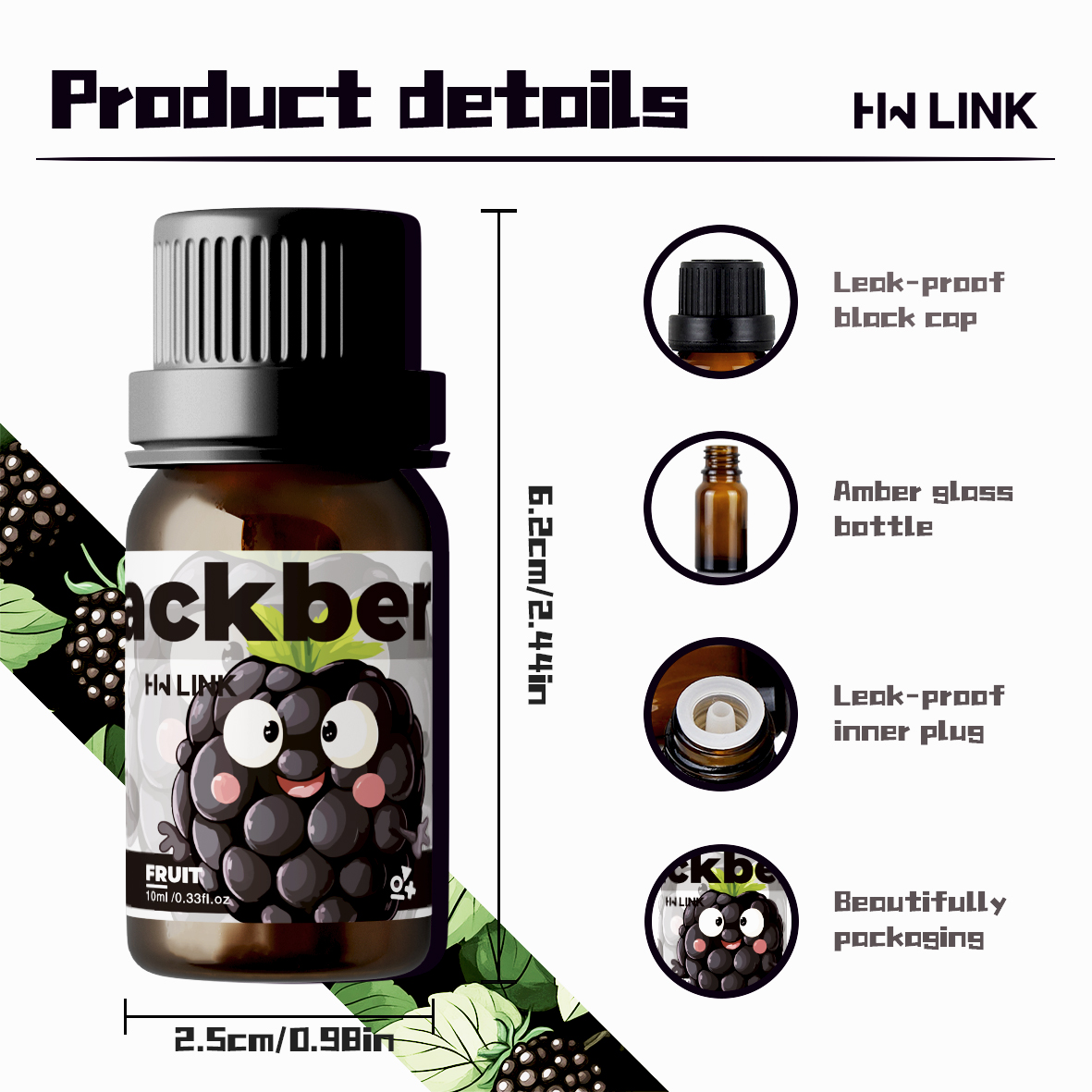 ブラックベリーエッセンシャルオイル 10ml 香り付きオイル - Fragrance Oil 10Ml のレビューと価格