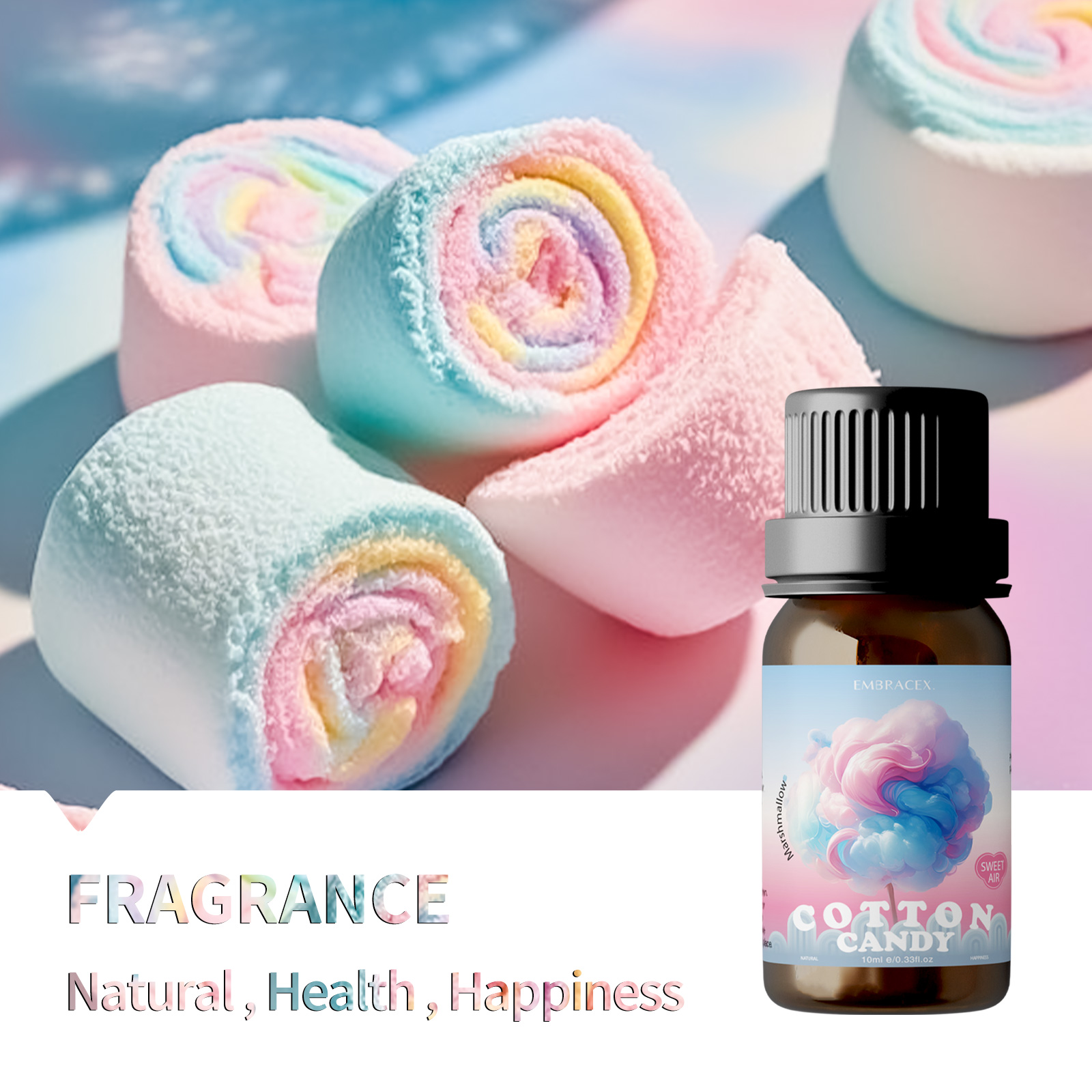 10ml マシュマロ/綿菓子フレグランスオイル エッセンシャ - Fragrance Oil 10Ml のレビューと価格