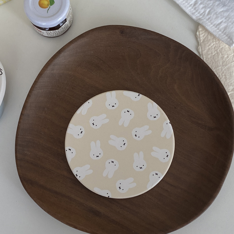 ホットキュートミッフィーシリーズコーヒーカップコースター漫画 - Heat Resistant Mat のレビューと価格
