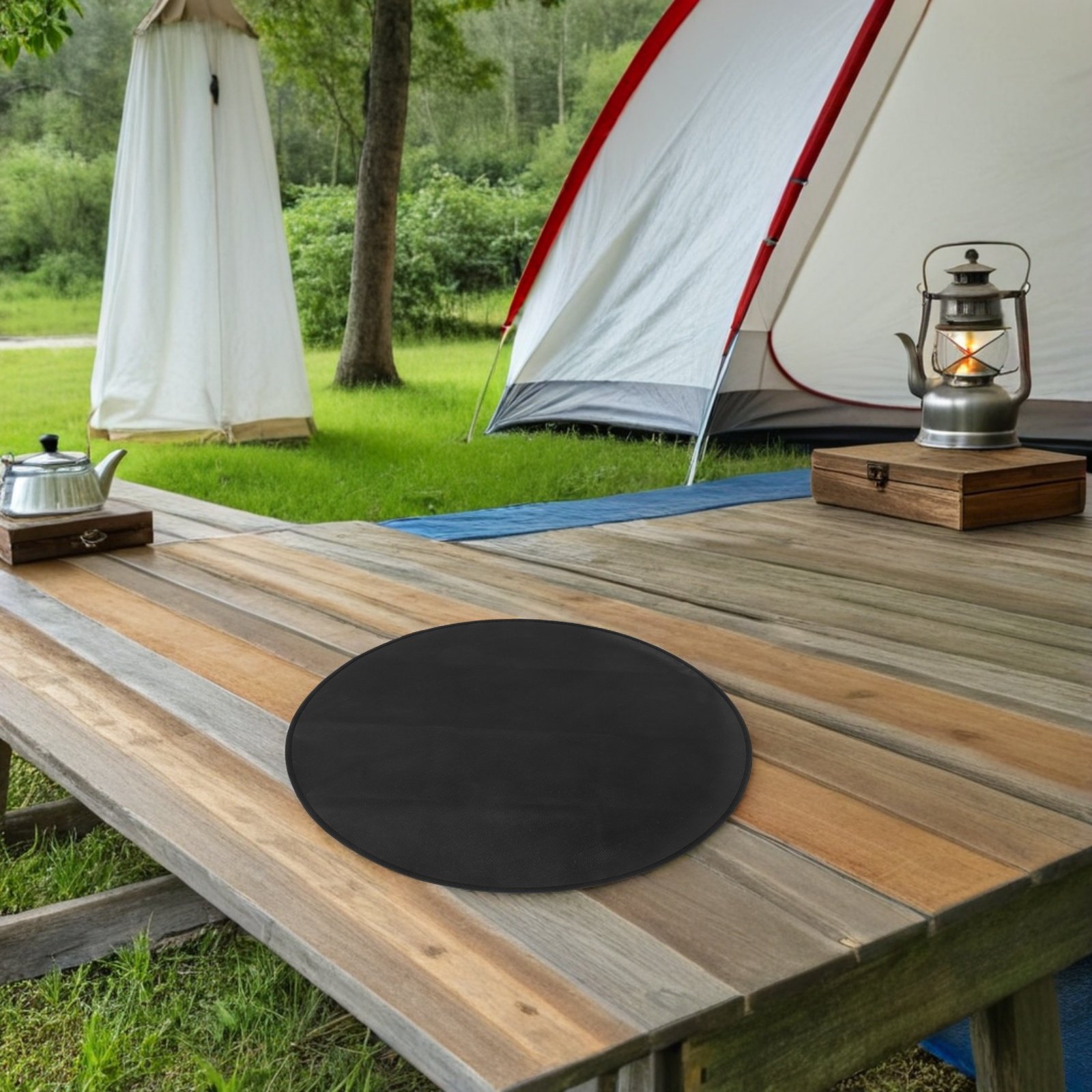耐熱性・耐火性のある円形マット、屋外BBQファイヤーピットグ - Heat Resistant Mat のレビューと価格