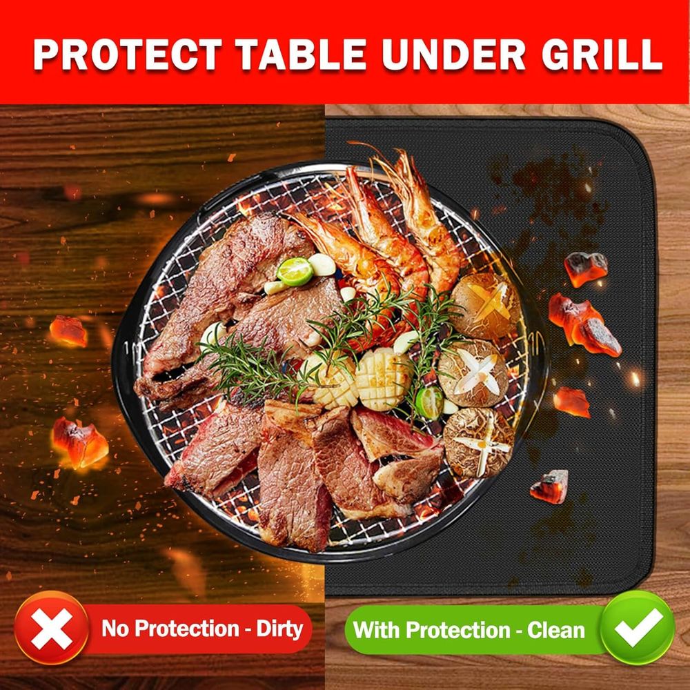 15 x 18 グリルマット - 耐熱BBQテーブルトップグ - Heat Resistant Mat のレビューと価格