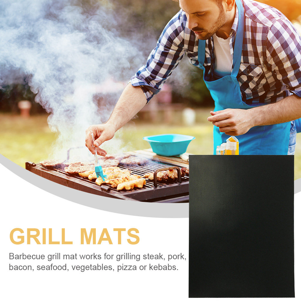 3 個のグリルマット ノンスティック 食品グレード 耐熱性  - Heat Resistant Mat のレビューと価格