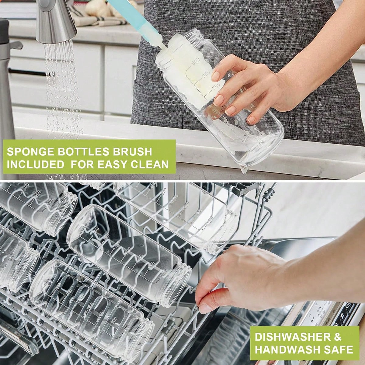 8本セットガラスジュースボトル モダンな再利用可能なガラス保 - Mason Jar 8Oz のレビューと価格