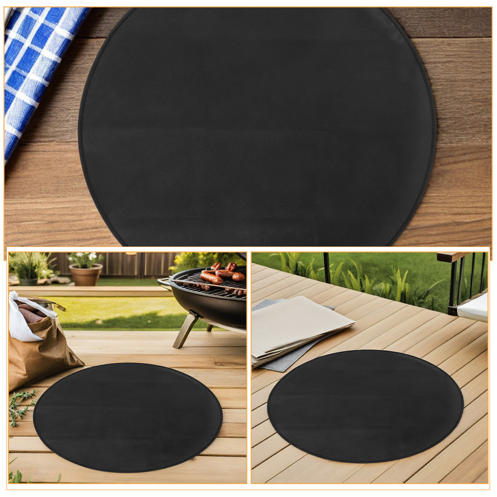 丸型耐火BBQマット 耐熱ファイヤーピットマット アウトドア - Heat Resistant Mat のレビューと価格