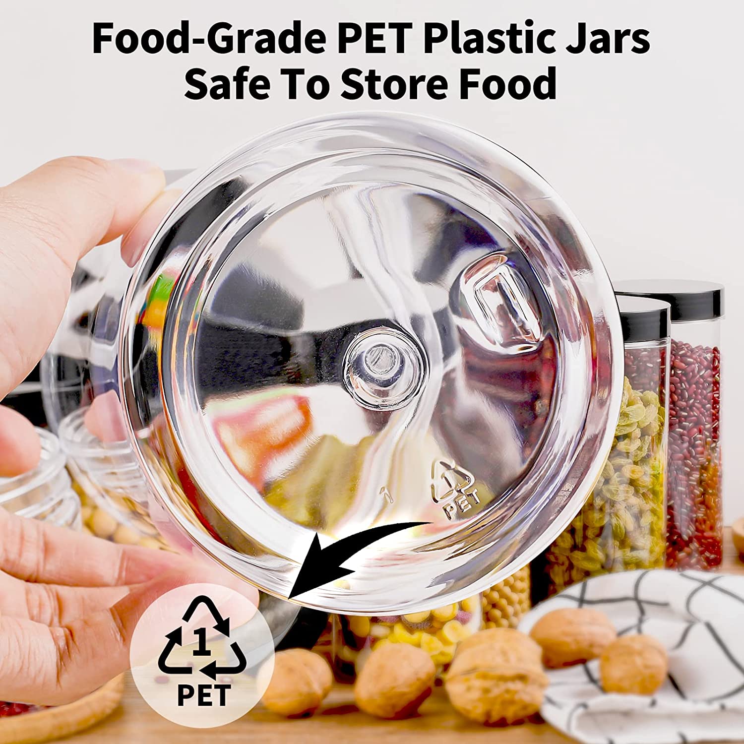 ふた、ペン、ラベルにネジが付いた10個の8オンスのプラスチッ - Mason Jar 8Oz のレビューと価格