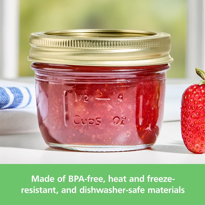 8オンスのメイソンジャー、広口ハーフパイントのキャニングジャ - Mason Jar 8Oz のレビューと価格