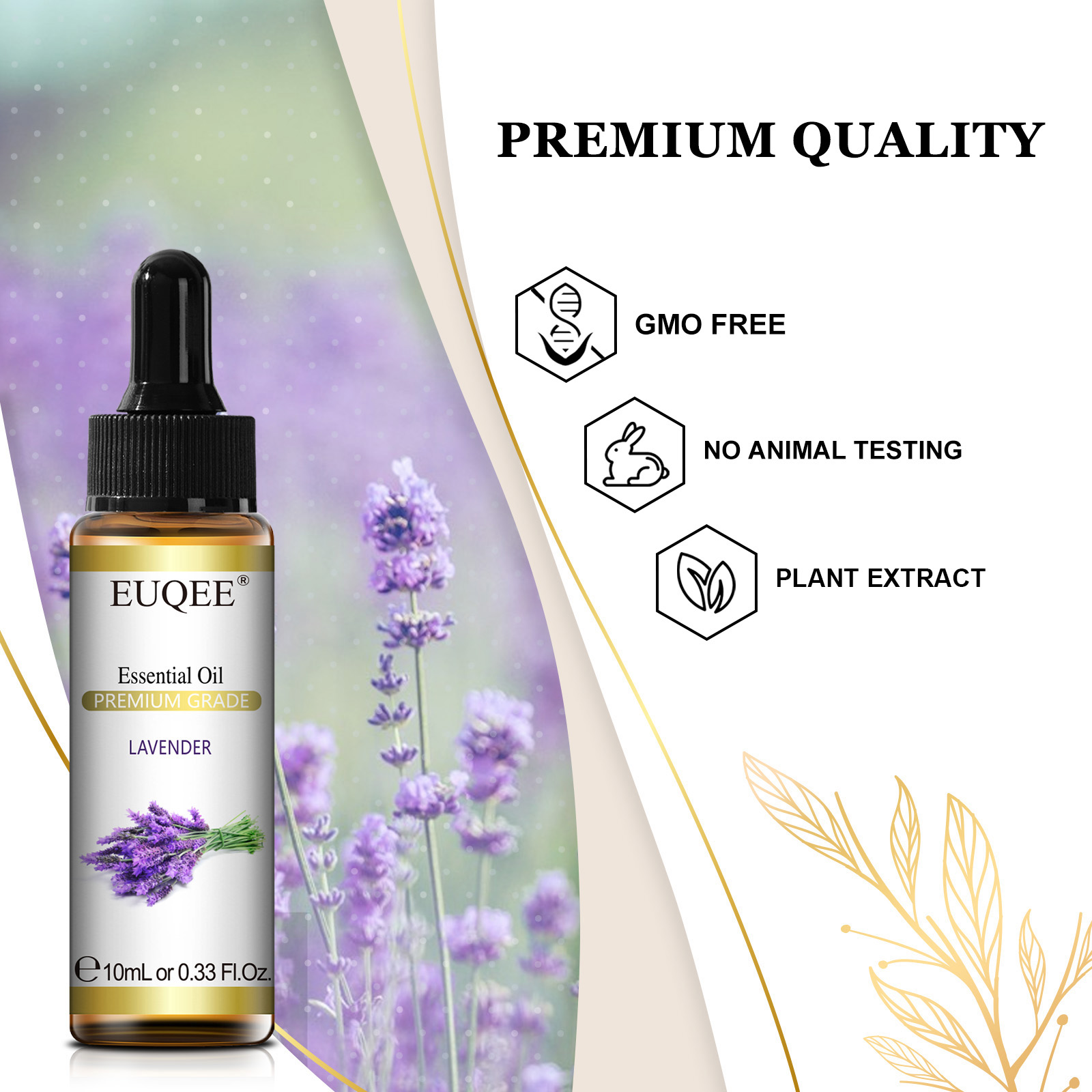 EUQEE 10ml 純粋な天然エッセンシャルオイル ラベン - Fragrance Oil 10Ml のレビューと価格
