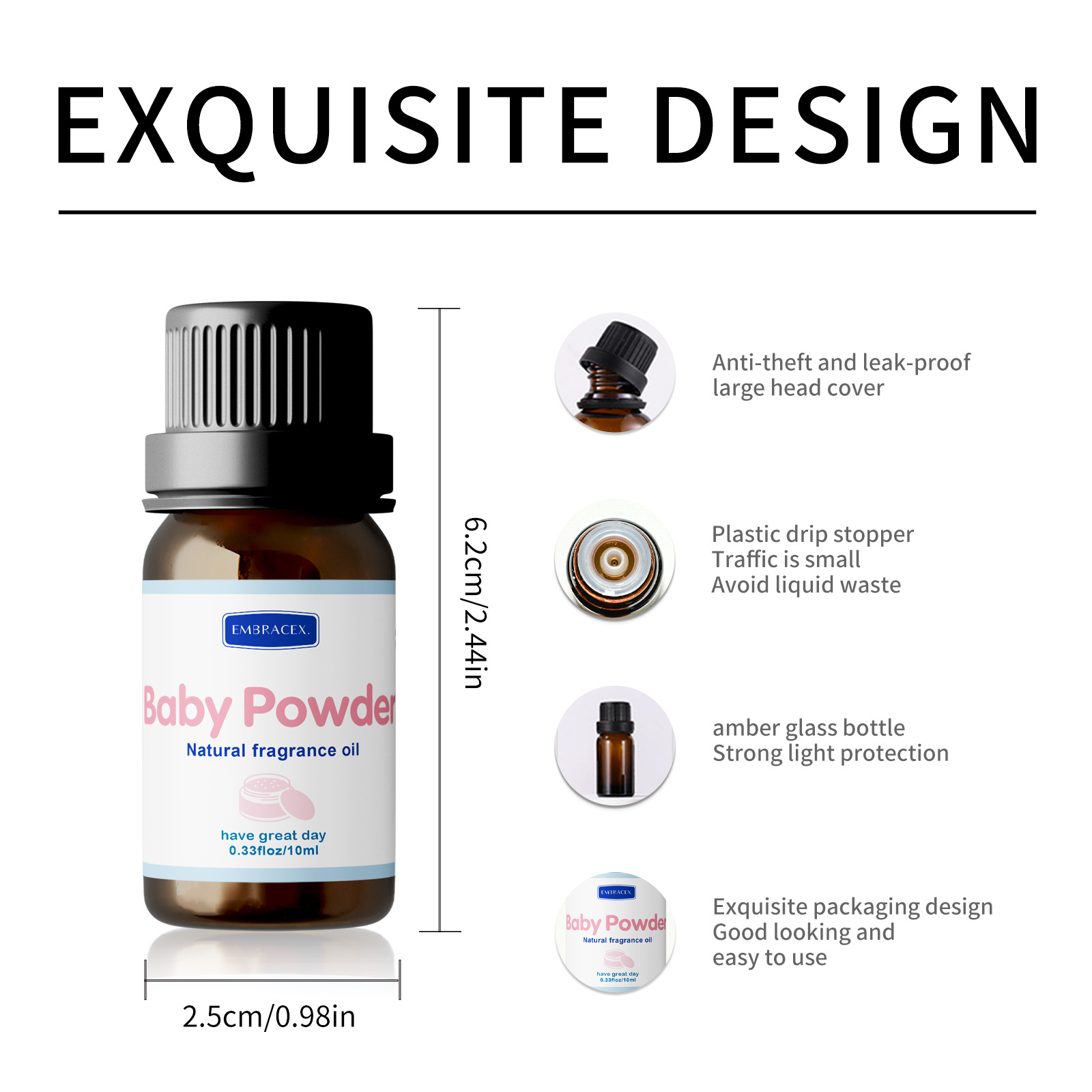 10 ミリリットルベビーパウダーエッセンシャルオイル長持ちす - Fragrance Oil 10Ml のレビューと価格