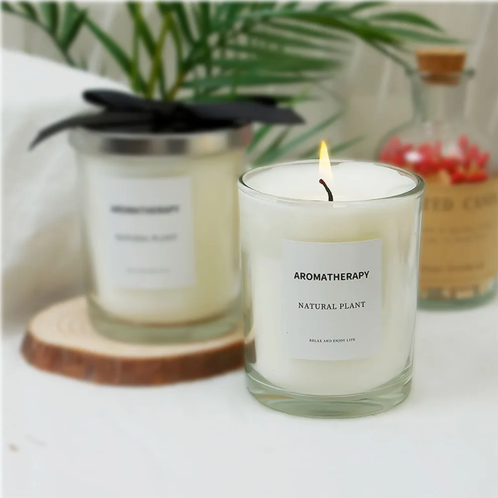 高級ガラスキャンドルジャーブラックホワイトガラスキャンドルホ - Luxury Candle Supplies Jars のレビューと価格