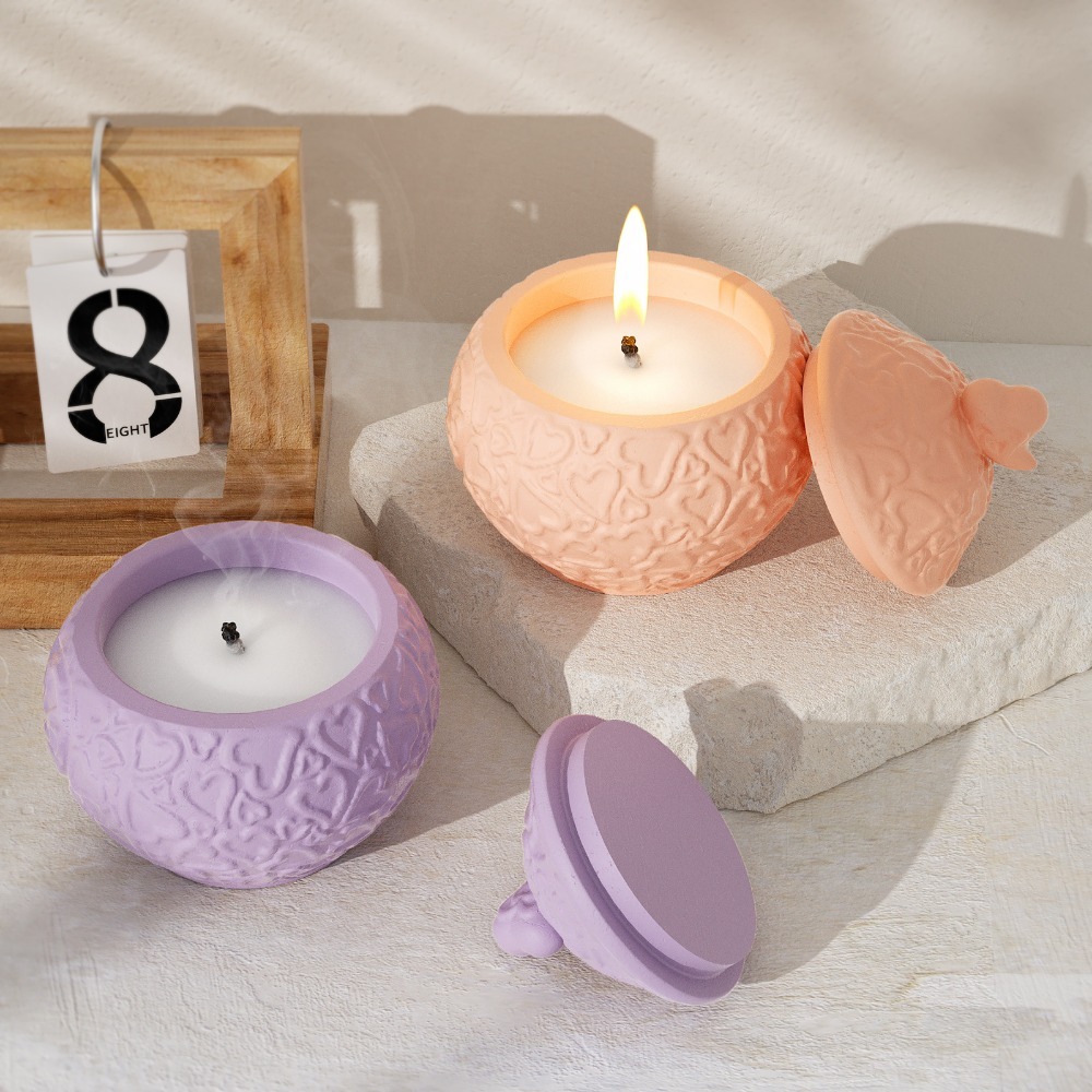 花エンボス加工蓋付き収納ボックスシリコンモールド DIY ク - Candle Vessel Supplies のレビューと価格